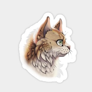 Golden Ticked British Longhair Side Portrait Sticker